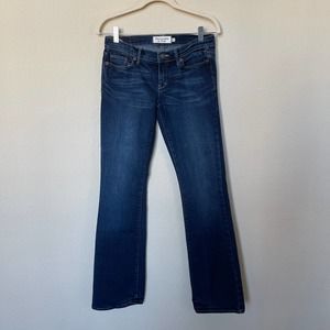 Abercrombie & Fitch Emma Stretch Denim Low-Rise Jeans Size 2R Medium Wash